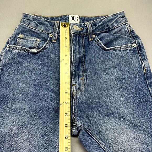 BDG Urban Outfitters Tan High Rise Baggy Jean Tag Size 25 Blue Light Wash Skater - Picture 5 of 14